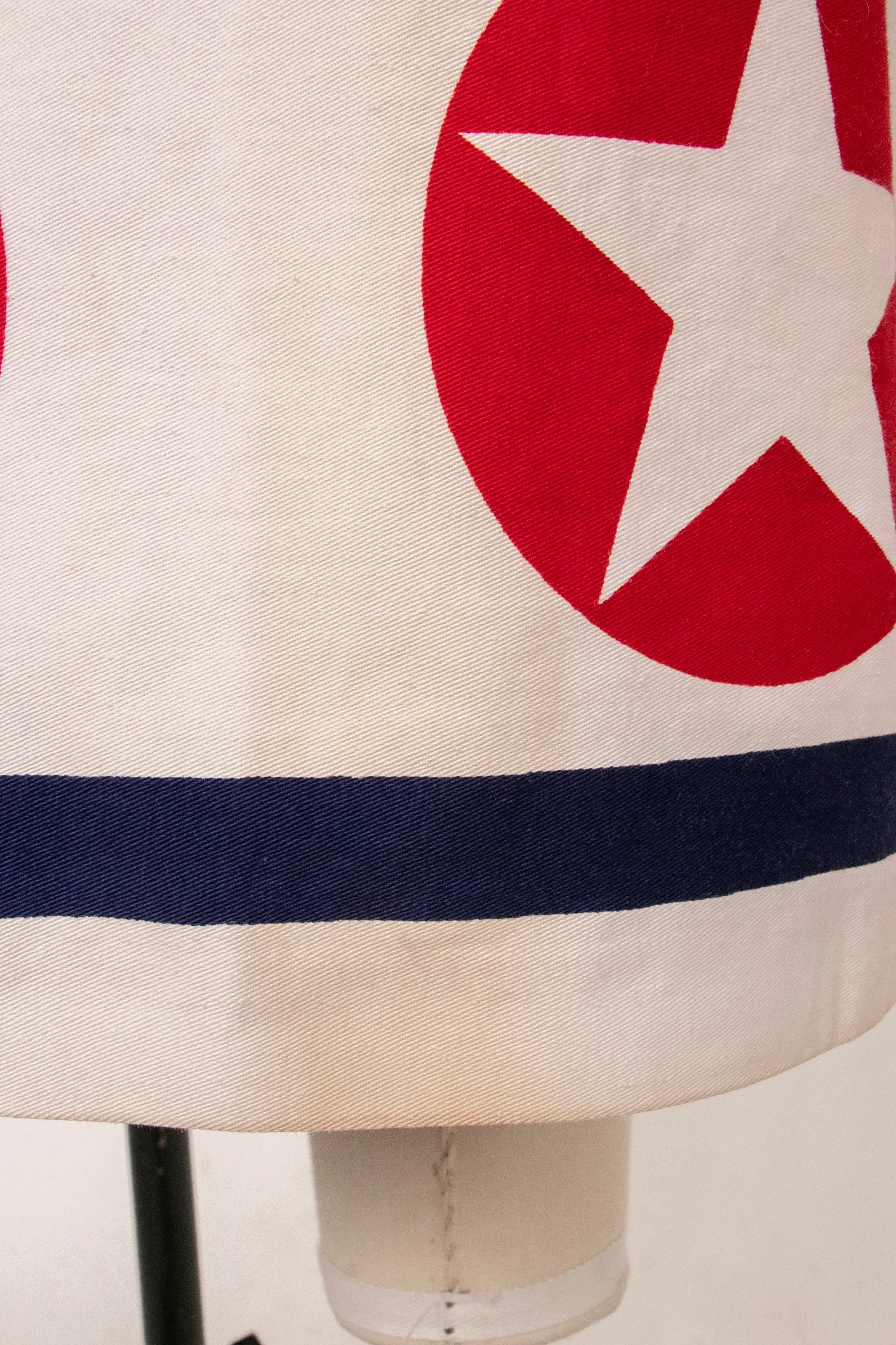 1970s Maxi Skirt Cotton Printed Stars S