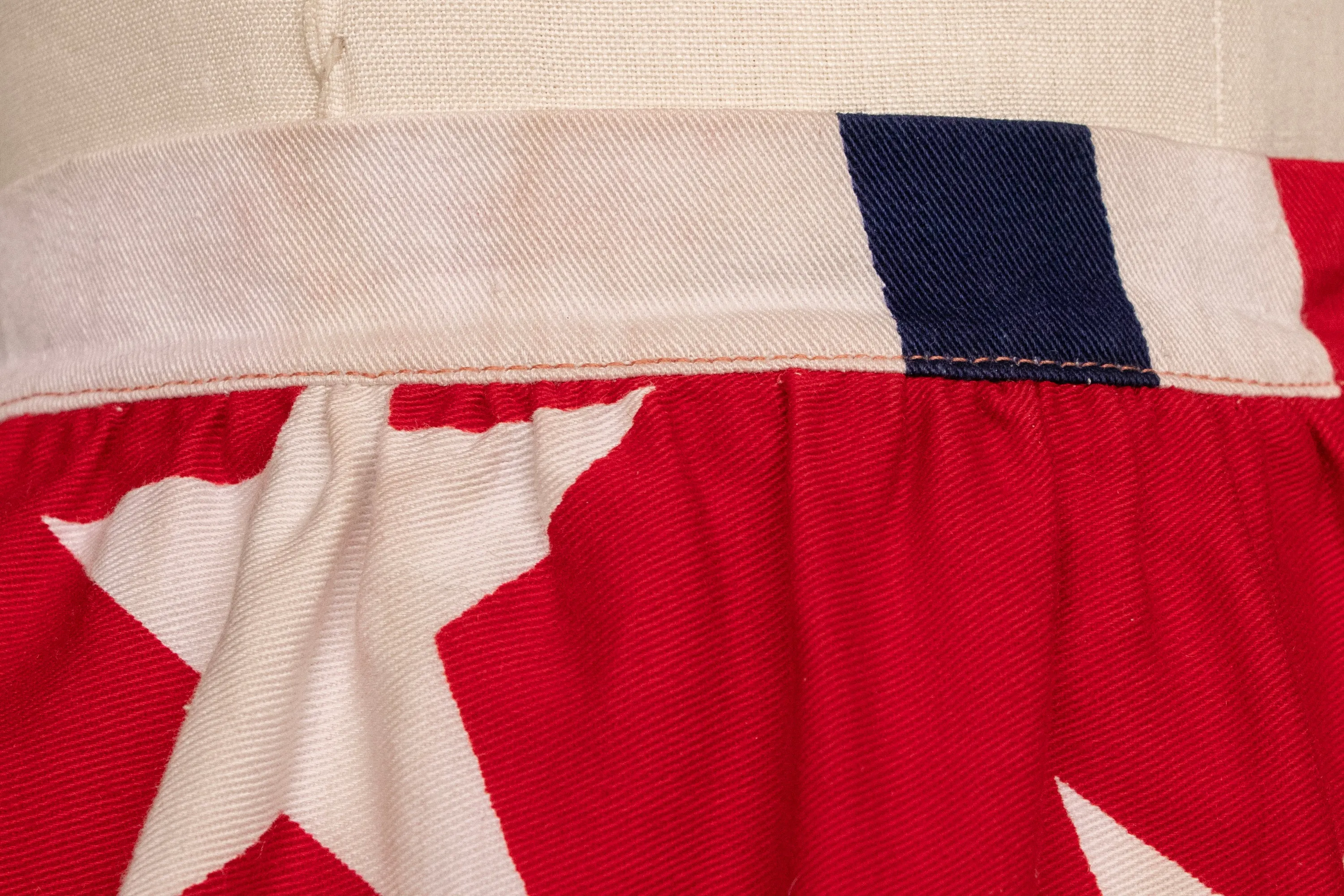 1970s Maxi Skirt Cotton Printed Stars S