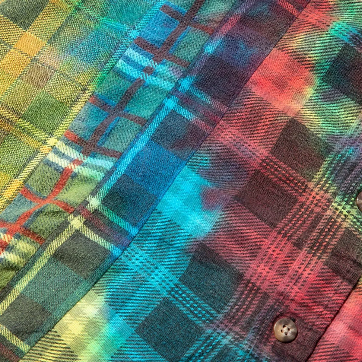 7 CUTS FLANNEL TIE DYE SHIRT FW20 17