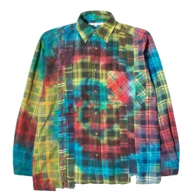 7 CUTS FLANNEL TIE DYE SHIRT FW20 17