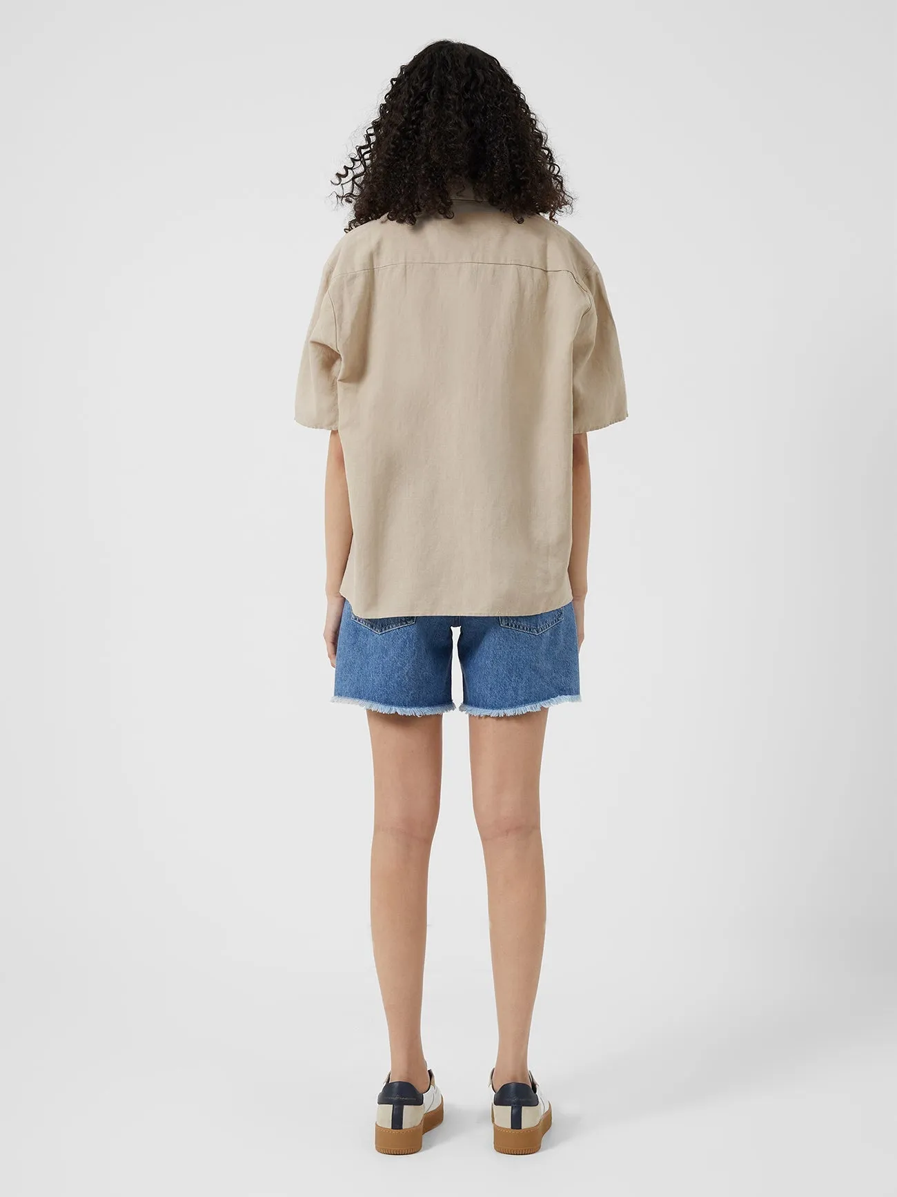 Ahia Cotton-Linen Shirt