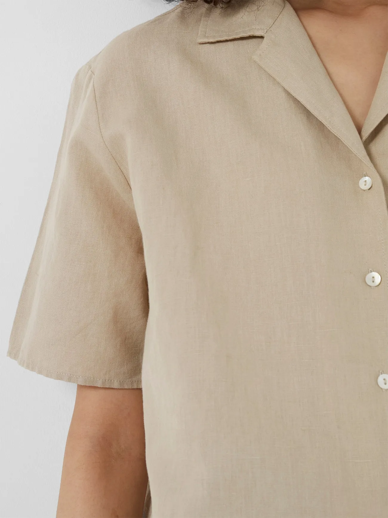 Ahia Cotton-Linen Shirt