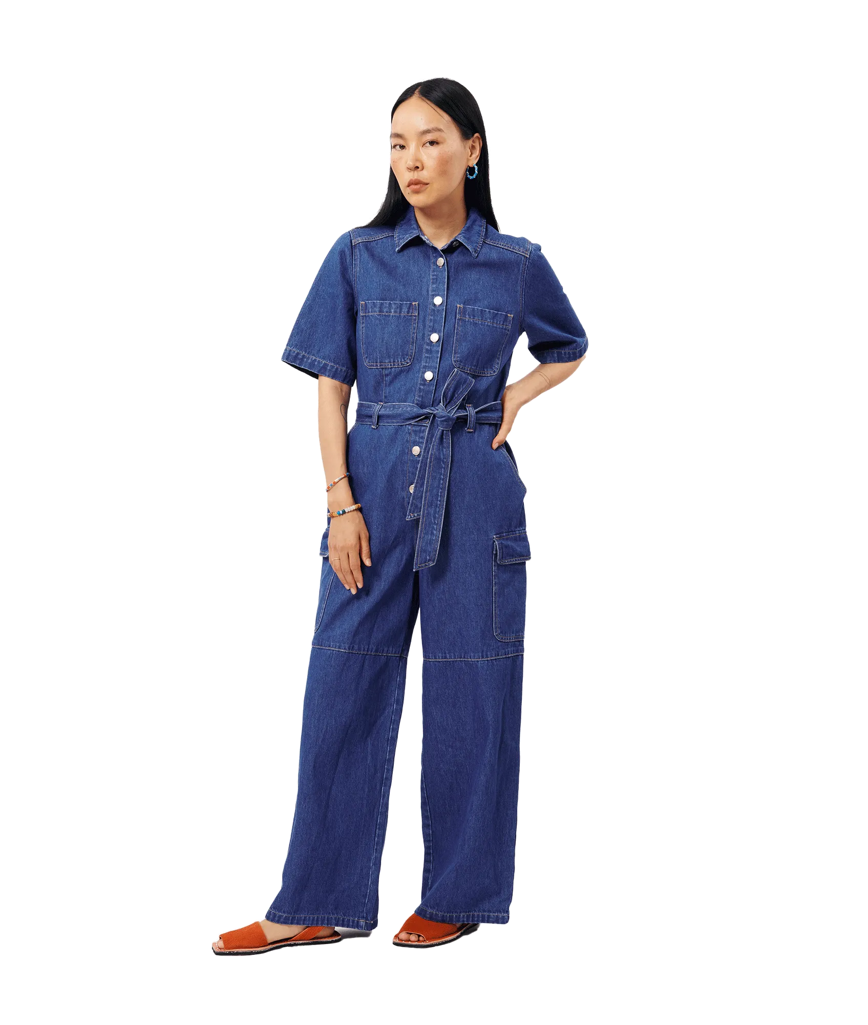 Blue Akila Jumpsuit - Stylish and Comfy