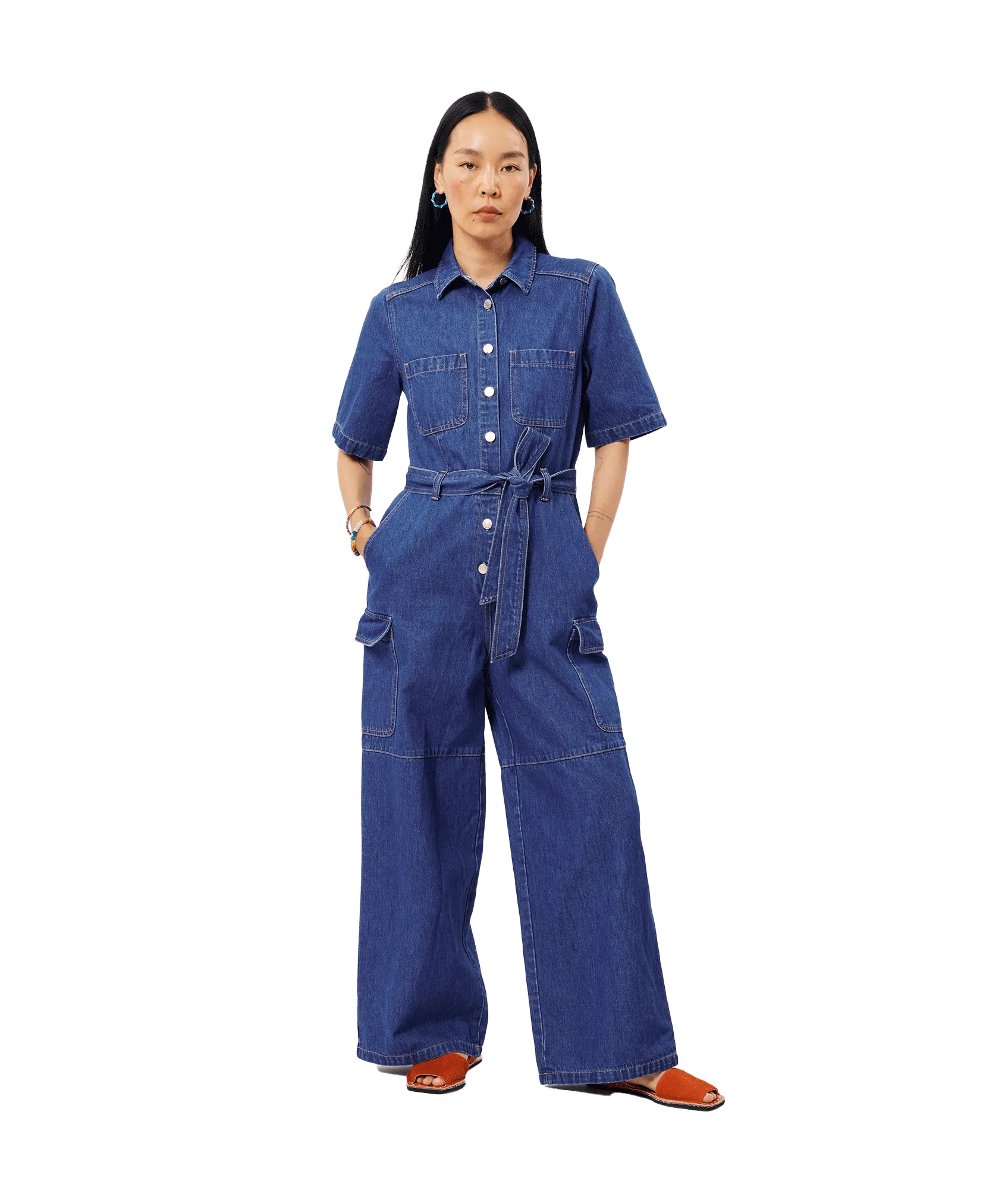 Blue Akila Jumpsuit - Stylish and Comfy