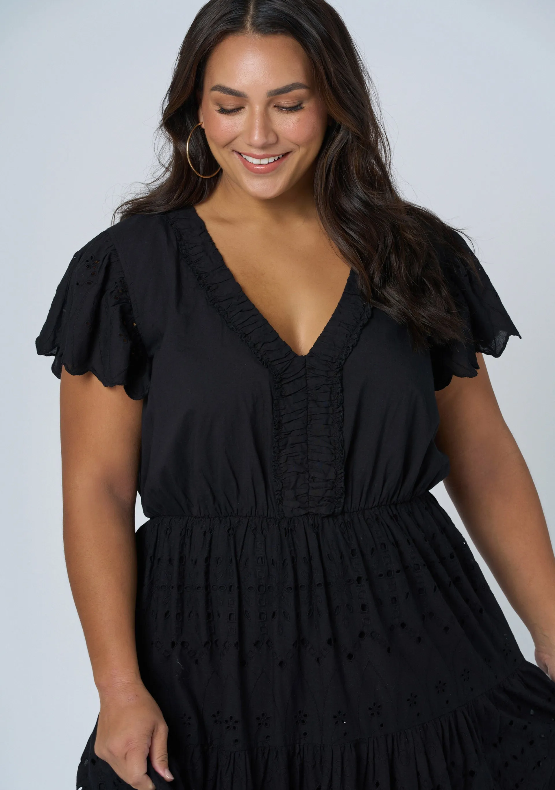 Allegra Broderie Maxi Dress