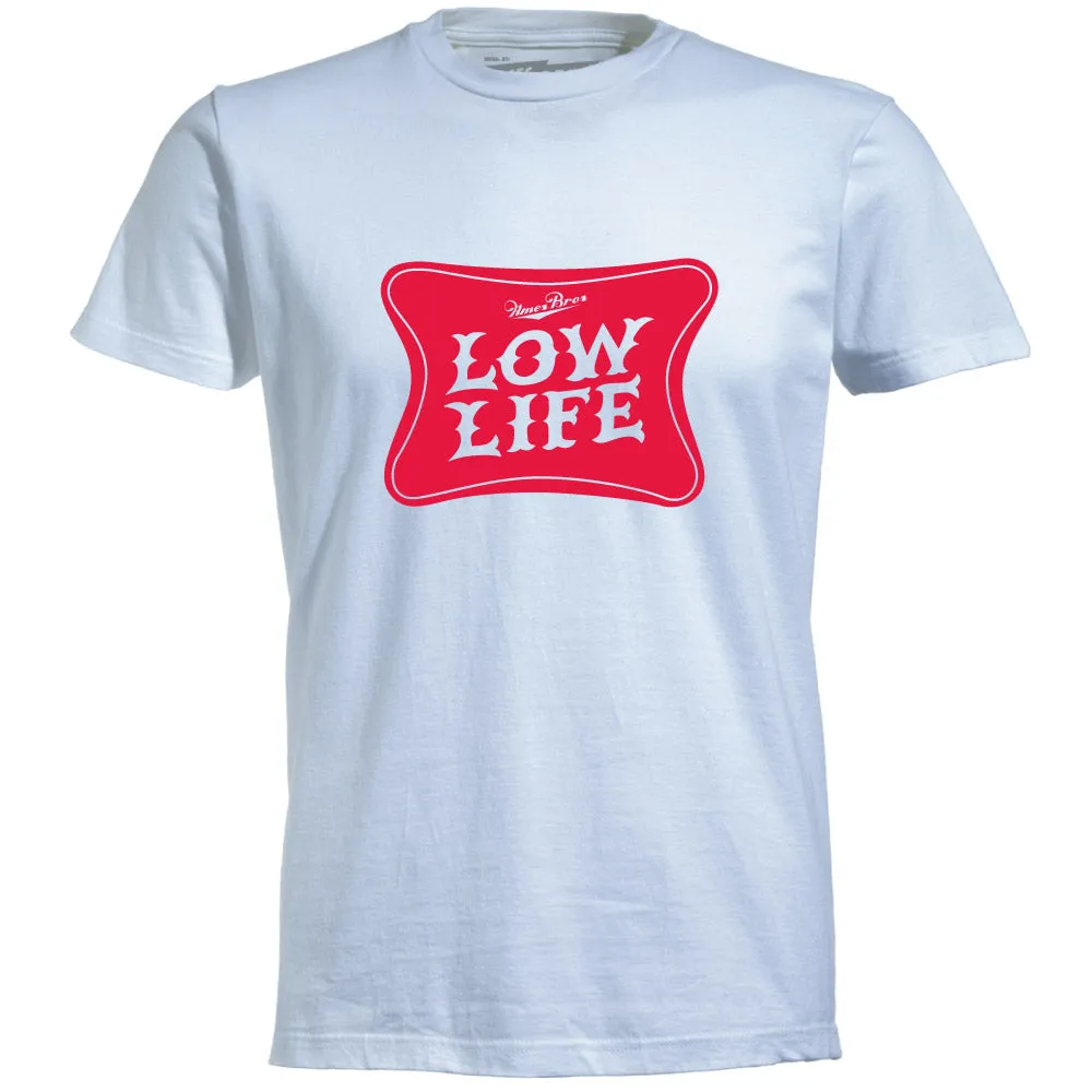 Stylish Ames Bros Low Life Graphic Print T-Shirt