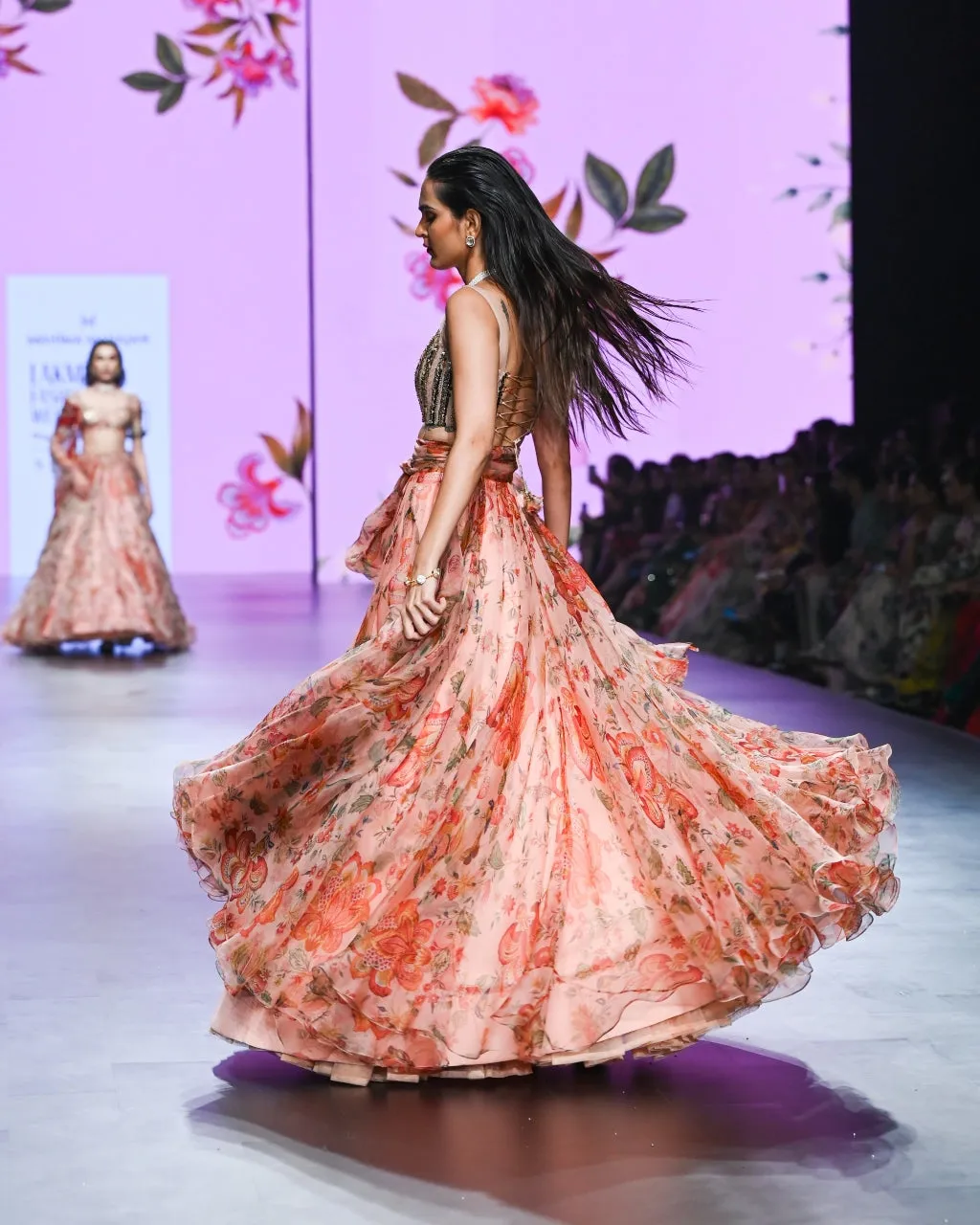 Arni Floral Embroidered Lehenga Set with Dupatta
