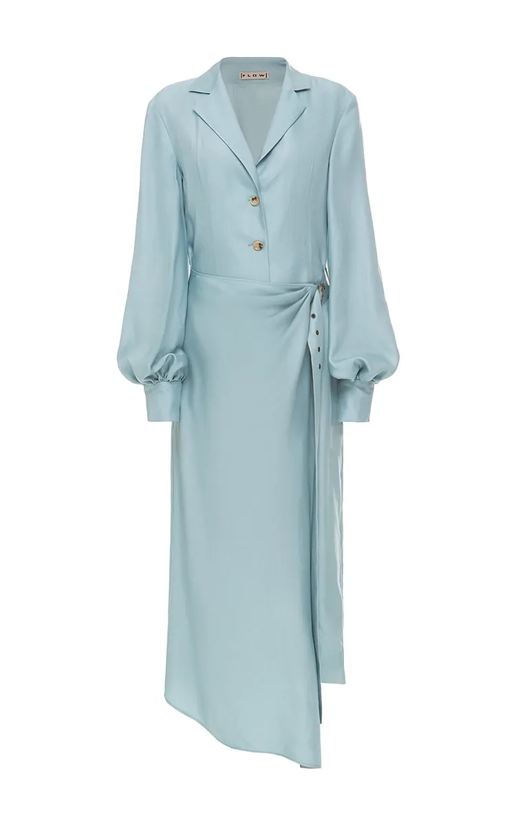 Asymmetric wrap dress