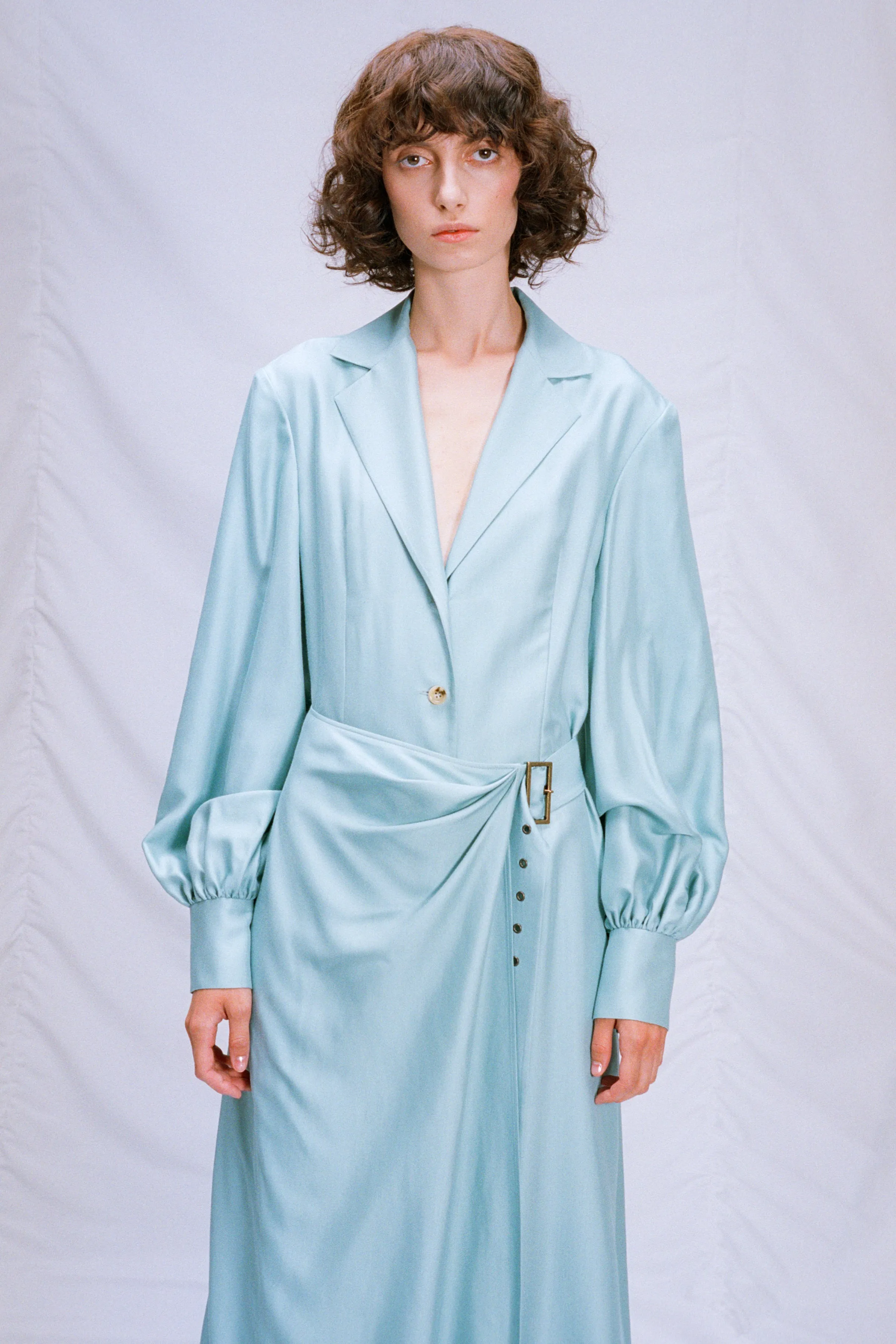 Asymmetric wrap dress
