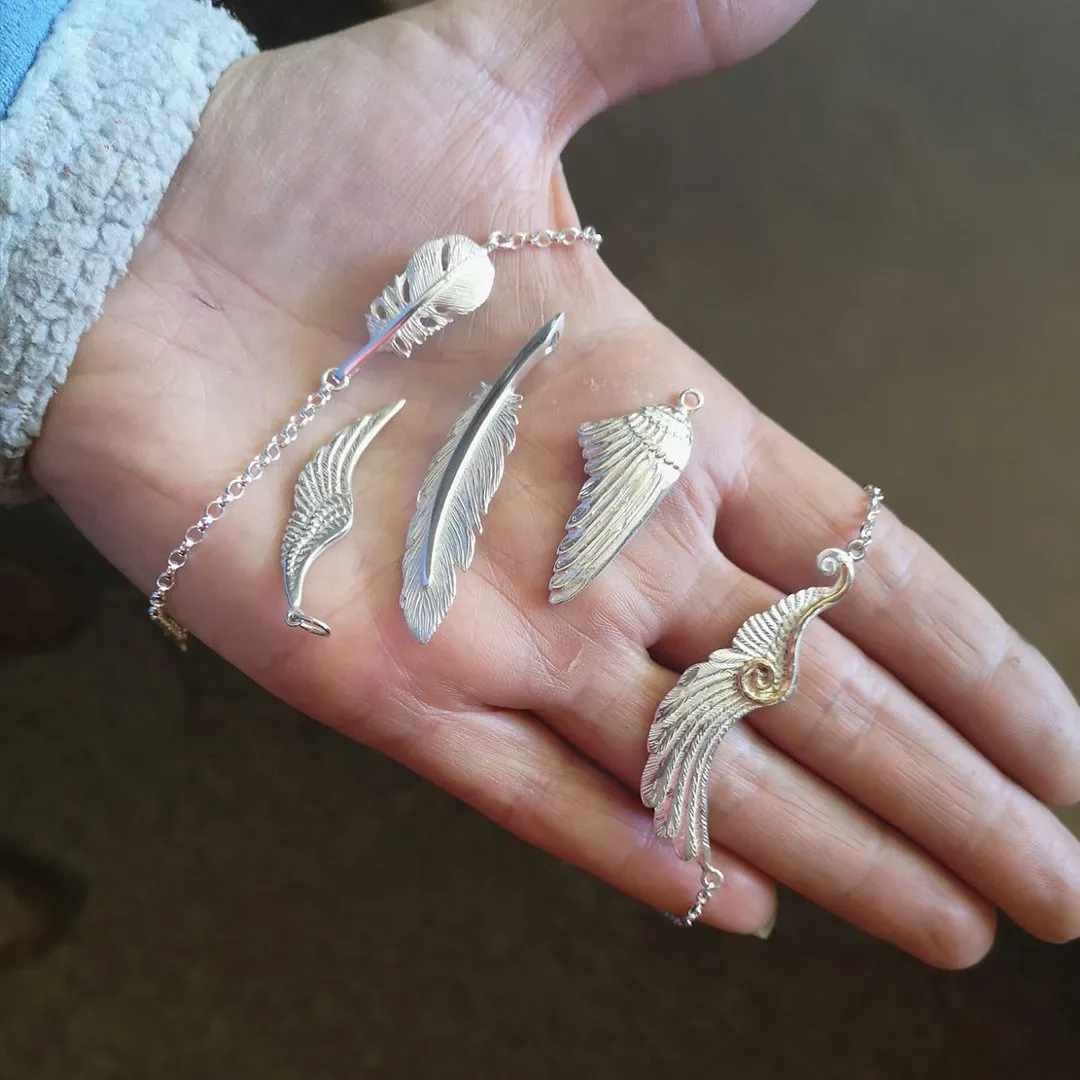 Baby Angel Feather Charm