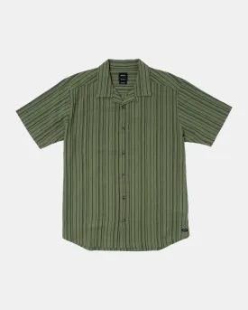 Beat Stripe Short Sleeve Shirt - Agave