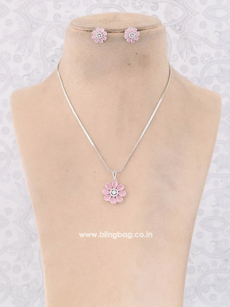Blush Benoite Pendant Set