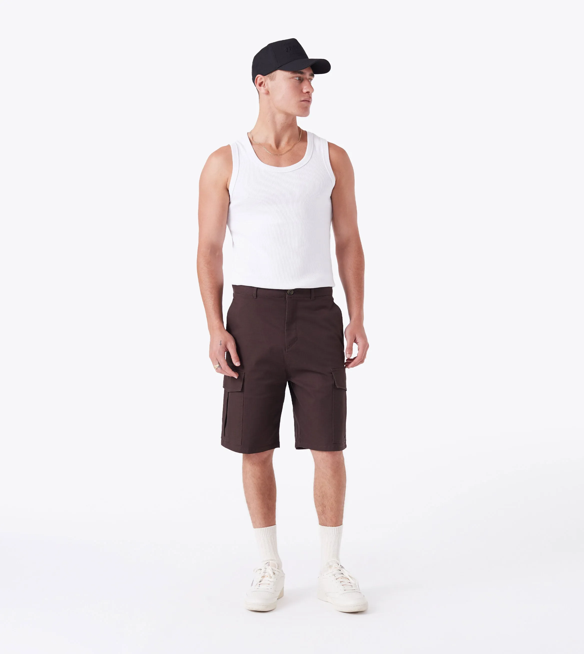 Box    Cargo Short Dk Choc