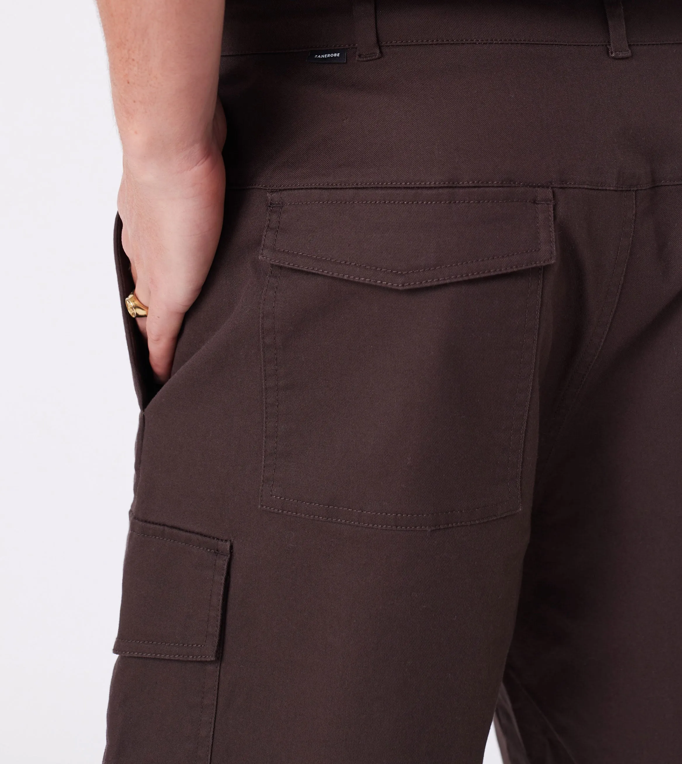 Box    Cargo Short Dk Choc
