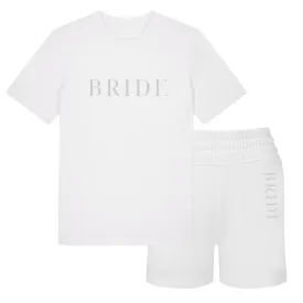 Bride White T-Shirt & Short Set