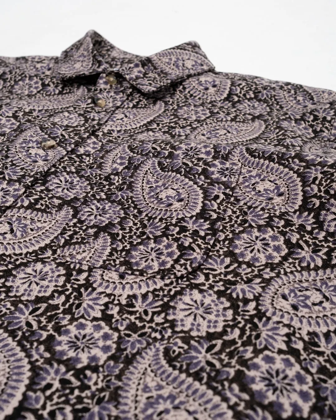 Broadway Shirt Purple Paisley