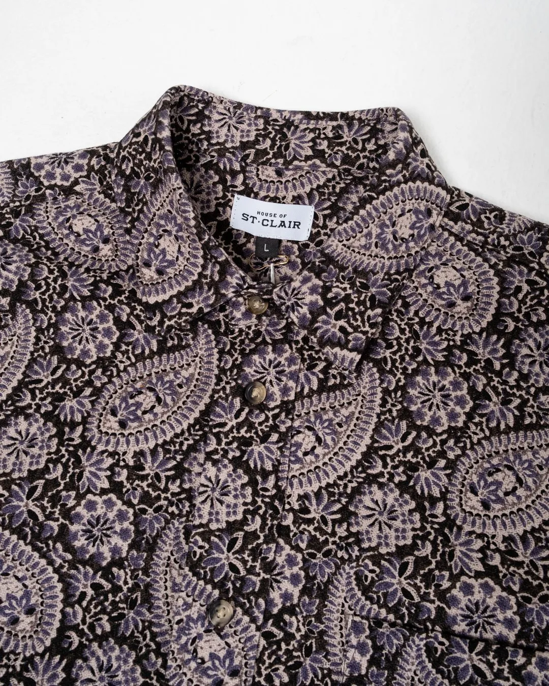 Broadway Shirt Purple Paisley
