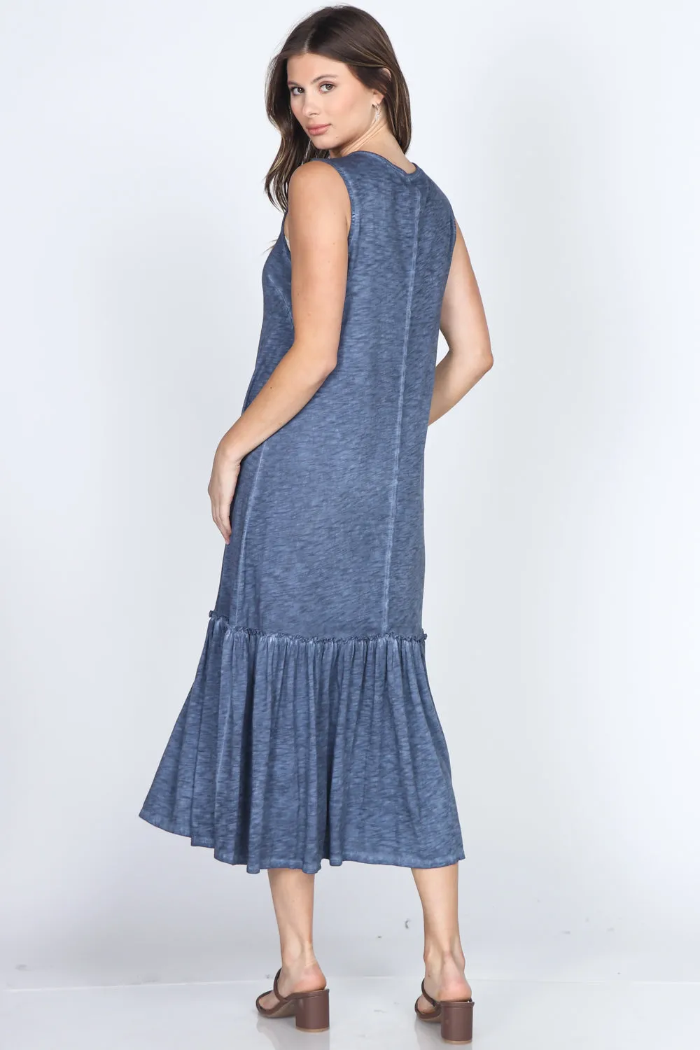 Button Down Sleeveless Dress