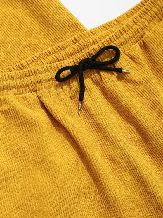 Button Up Pocket Shirt And Shorts