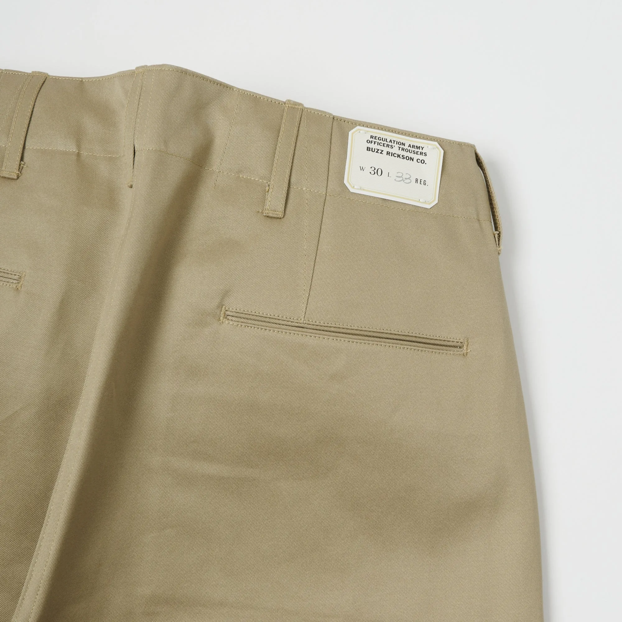 Buzz Rickson's M43036 Early Military 1942 Model Chino - Khaki