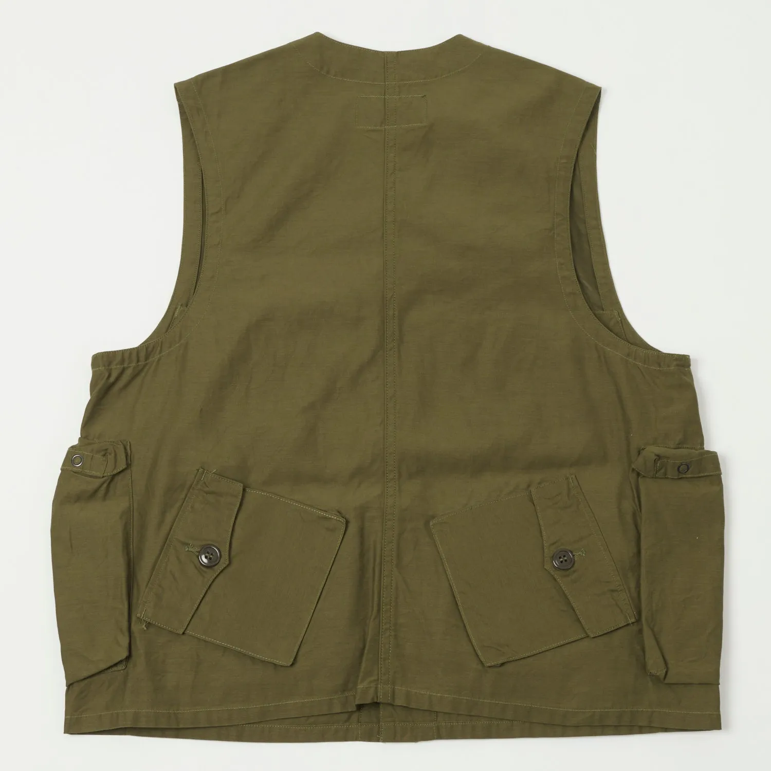 Buzz Ricksons Olive Green Type C-1 Civilian Vest - Premium Quality