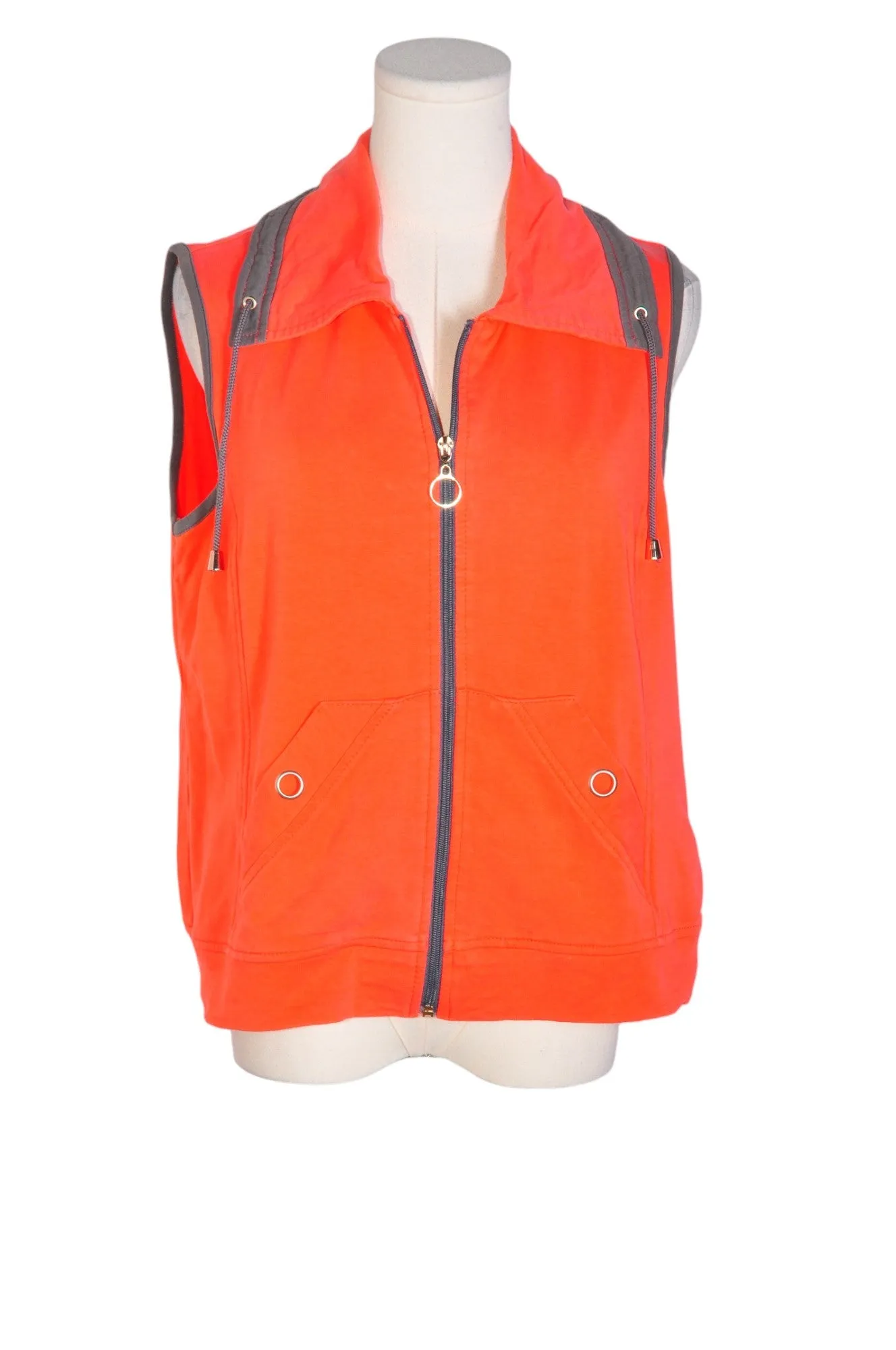 CAF AU LAIT Women Vests Regular fit in Orange - S