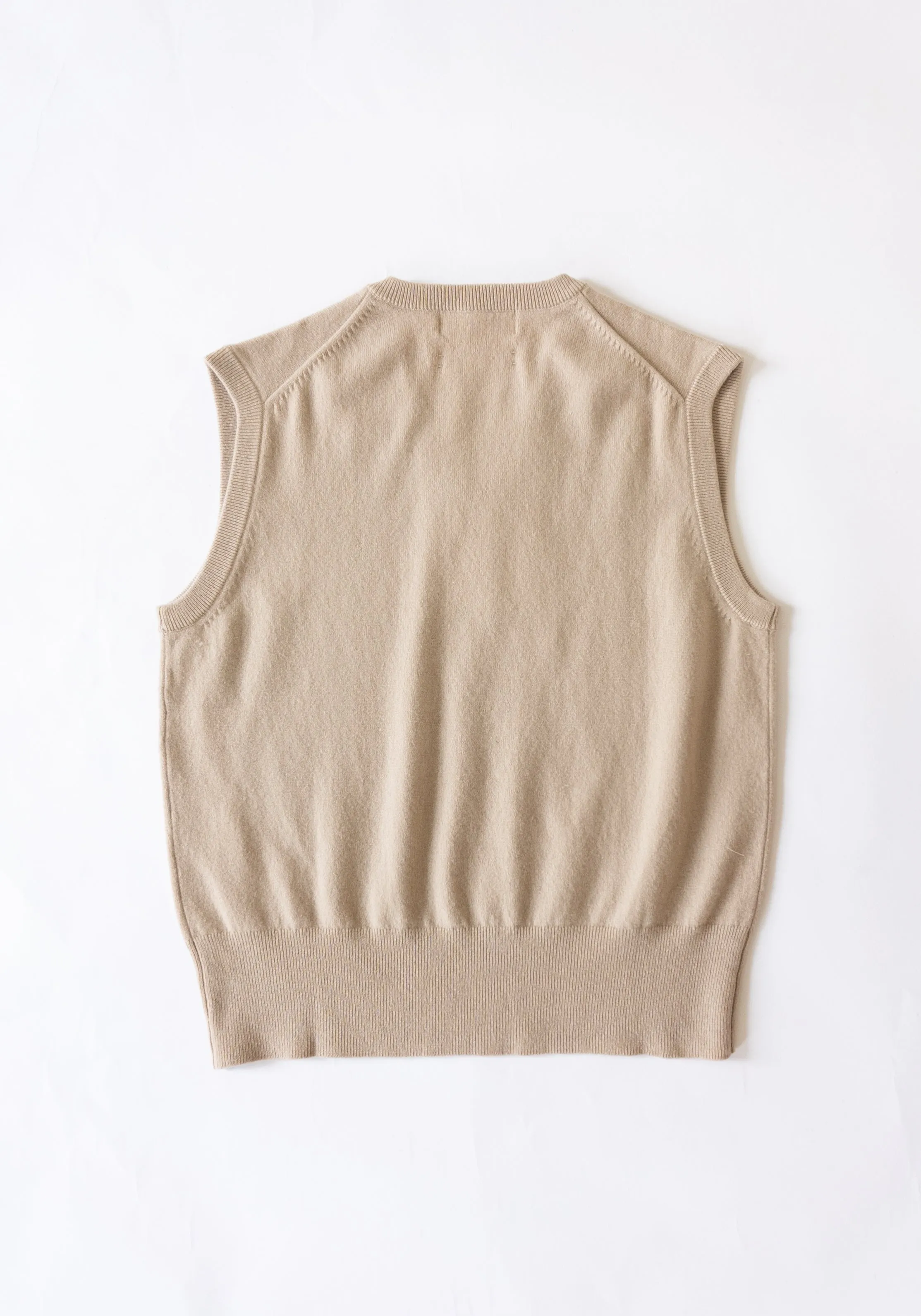Cashmere Spencer Vest in Eggshell