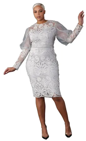 Chancele Dress 9577C-Silver