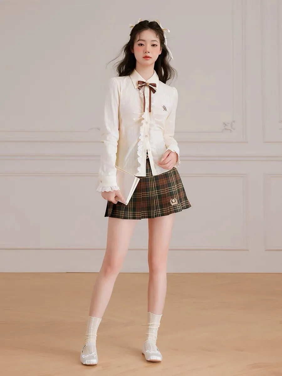 Chic Parisian Pleated Skirt