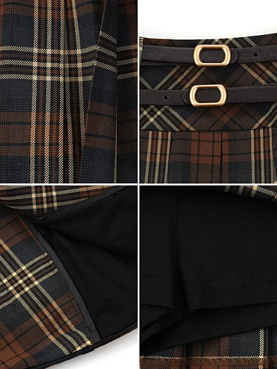 Chic Parisian Pleated Skirt