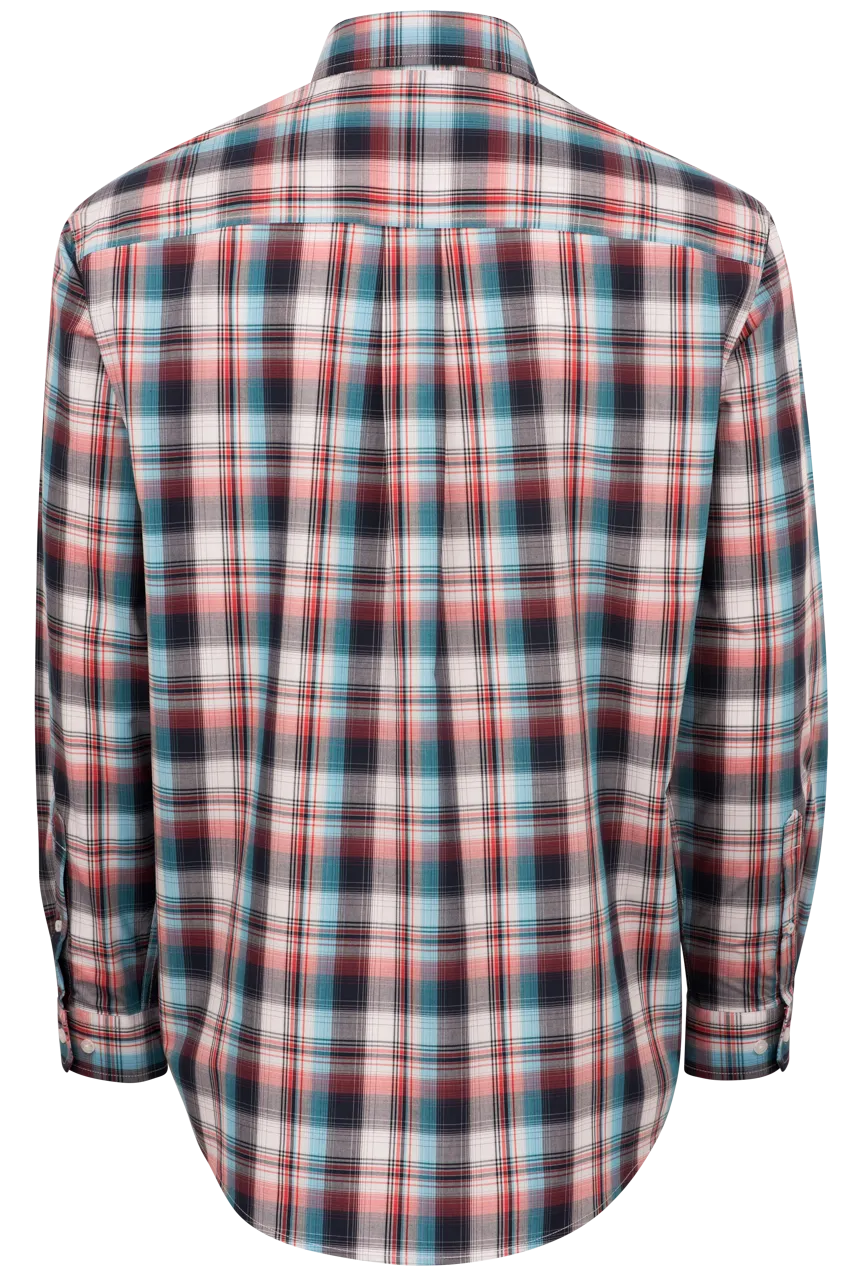 Cinch Woven Plaid Button-Front Shirt - Multi