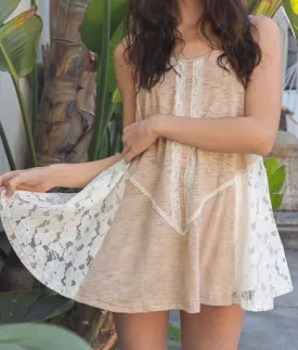 Cream & Lace Flowing Cami by POL