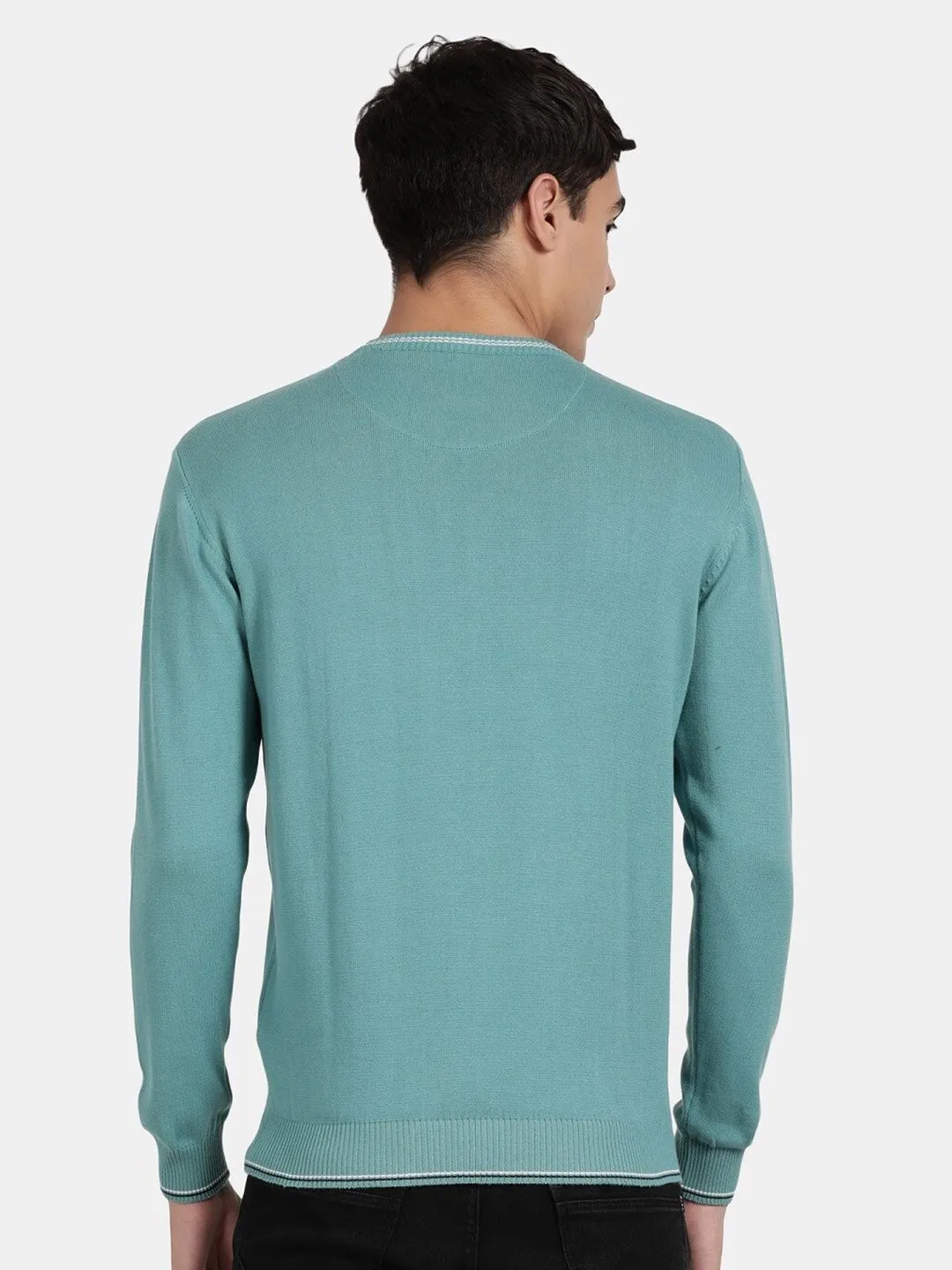 Crew Neck Porcelain Full Sleeve Pullover