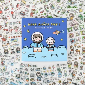 Cute Character Sticker Sheets