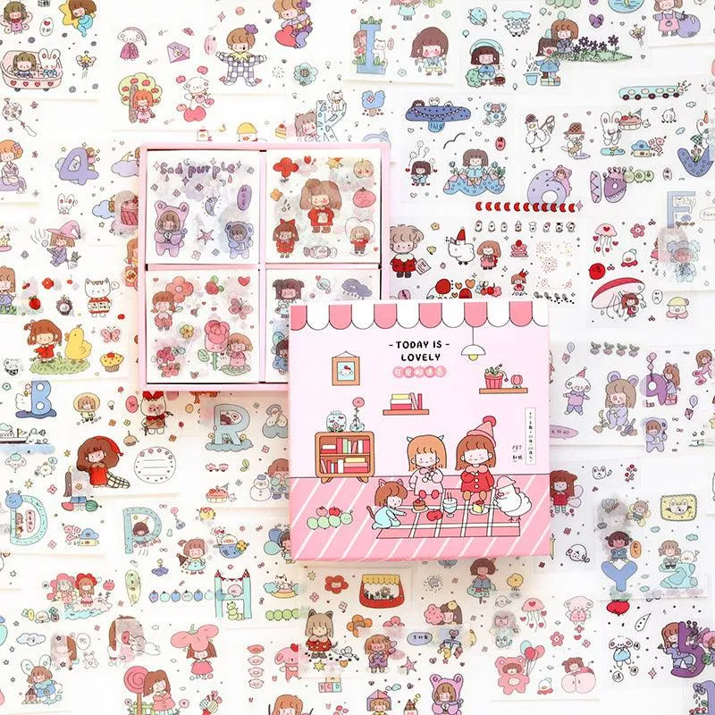 Cute Character Sticker Sheets