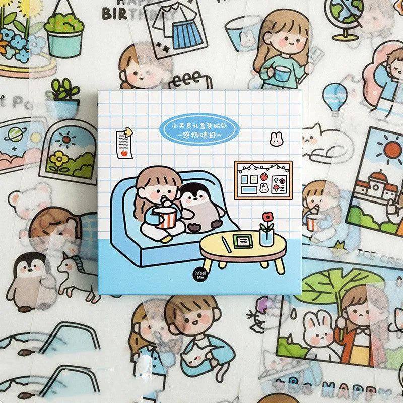 Cute Character Sticker Sheets