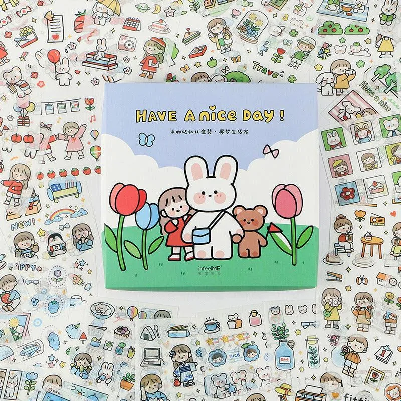 Cute Character Sticker Sheets