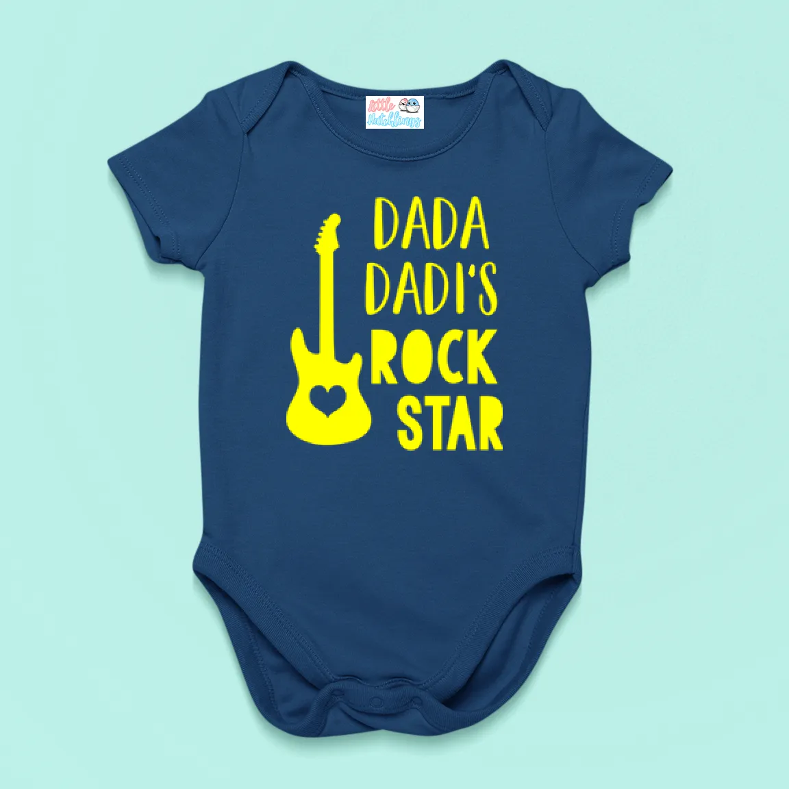 Dada Dadi's Rockstar Onesie - Black, Navy Blue, Red