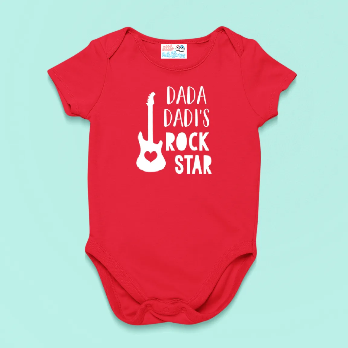Dada Dadi's Rockstar Onesie - Black, Navy Blue, Red