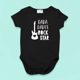 Dada Dadi's Rockstar Onesie - Black, Navy Blue, Red