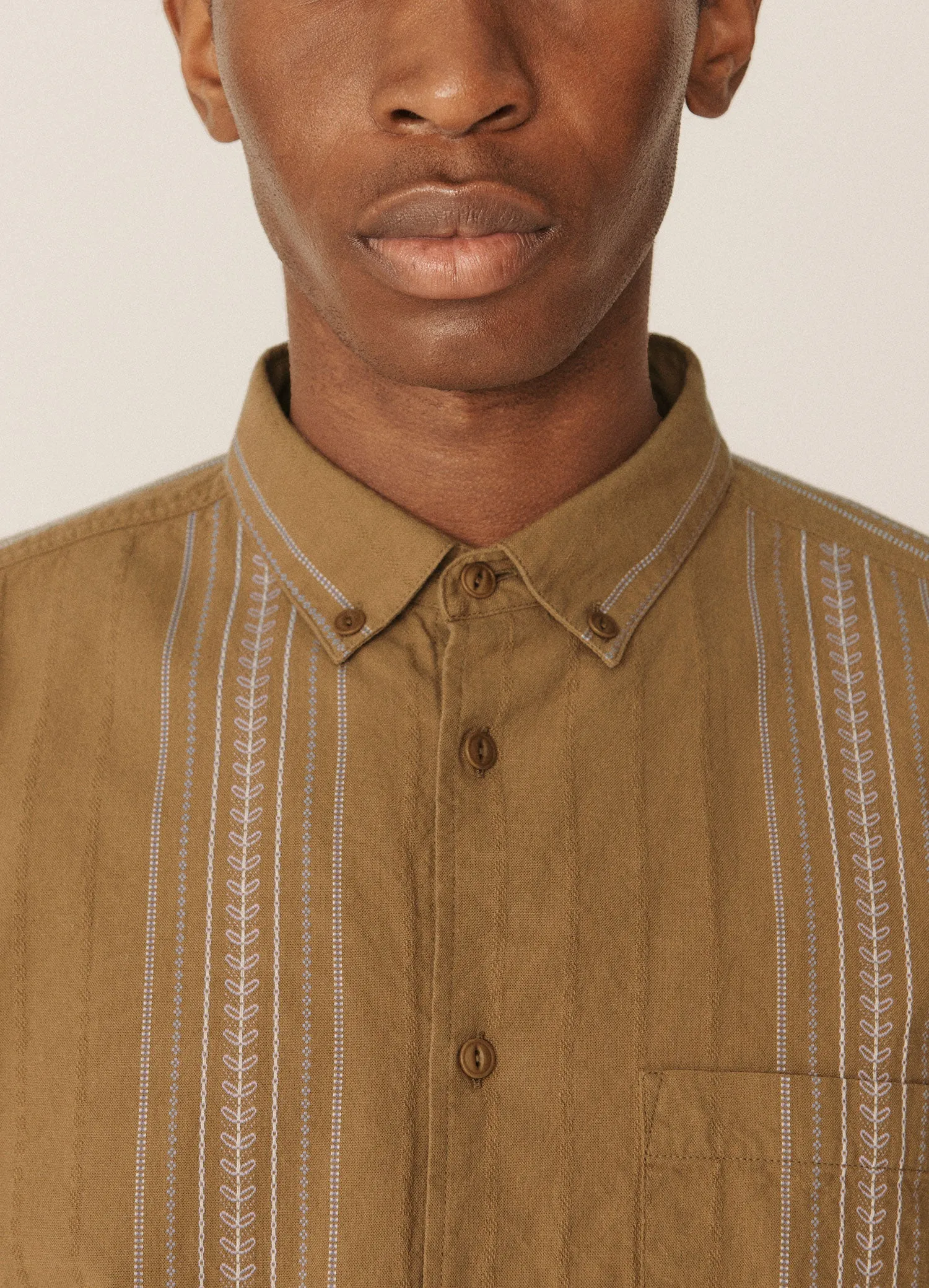 Dean Embroidered Jacquard Shirt