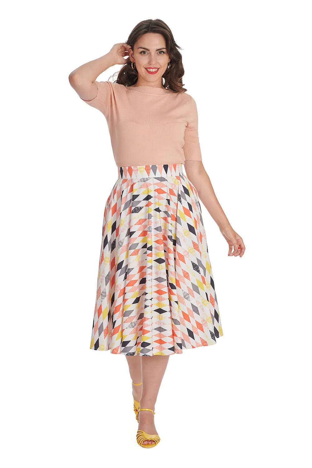 Diamond Circle Skirt by Banned