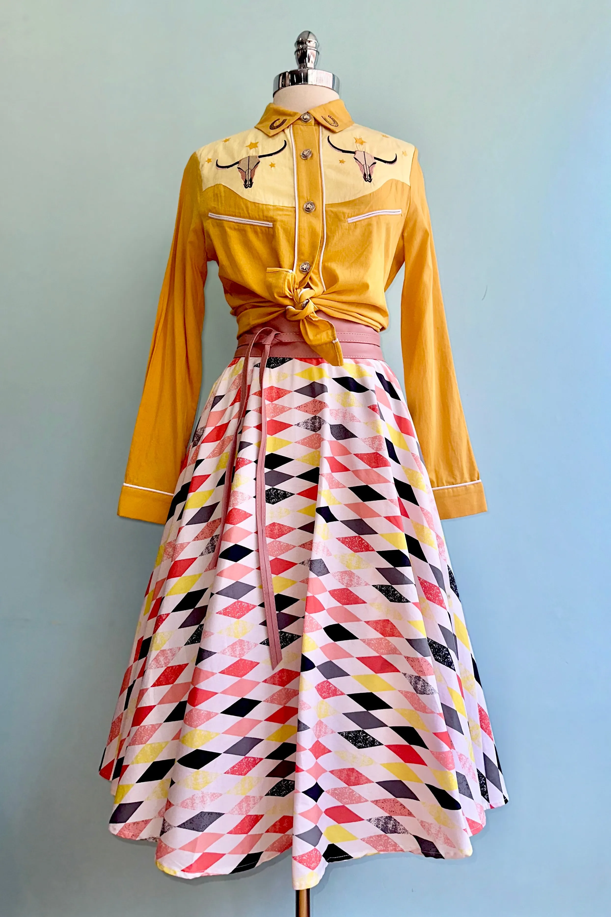 Diamond Circle Skirt by Banned