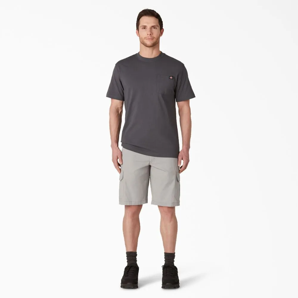 Dickies Men's 11" FLEX Cooling Performance Work Cargo Shorts SR607 - Nickel Grey