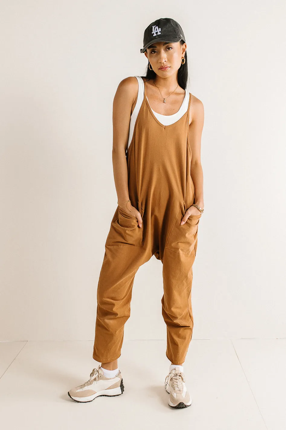 Don't Stop Onesie in Brown