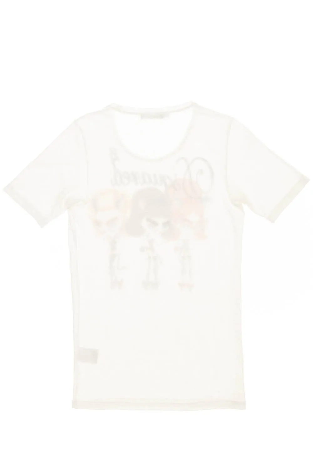 Dsquared2 - White Short Sleeve Graphic and Embroidered Tee - M