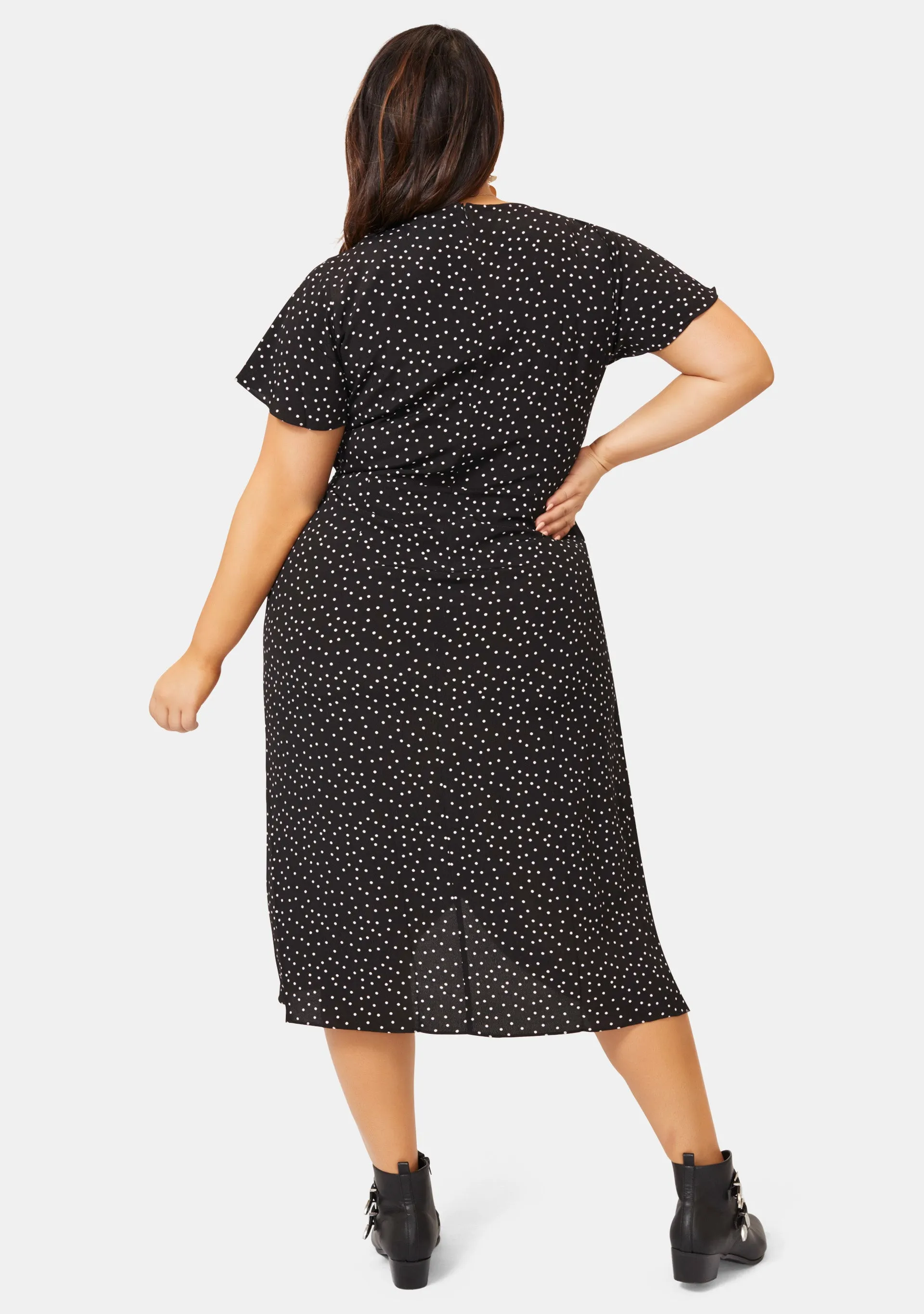 Eva Printed Wrap Dress