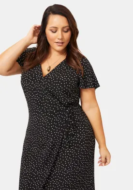 Eva Printed Wrap Dress