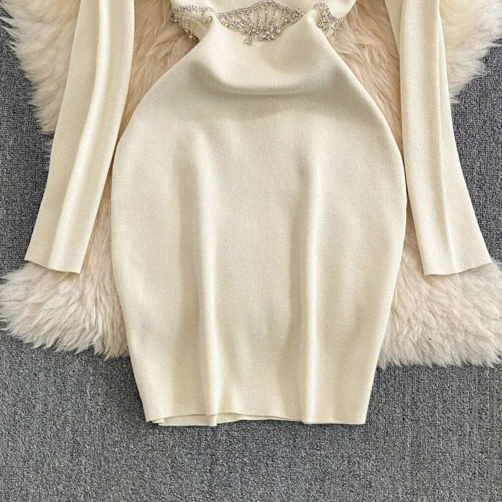 Eve Embellished Dress with cut-out Detailing