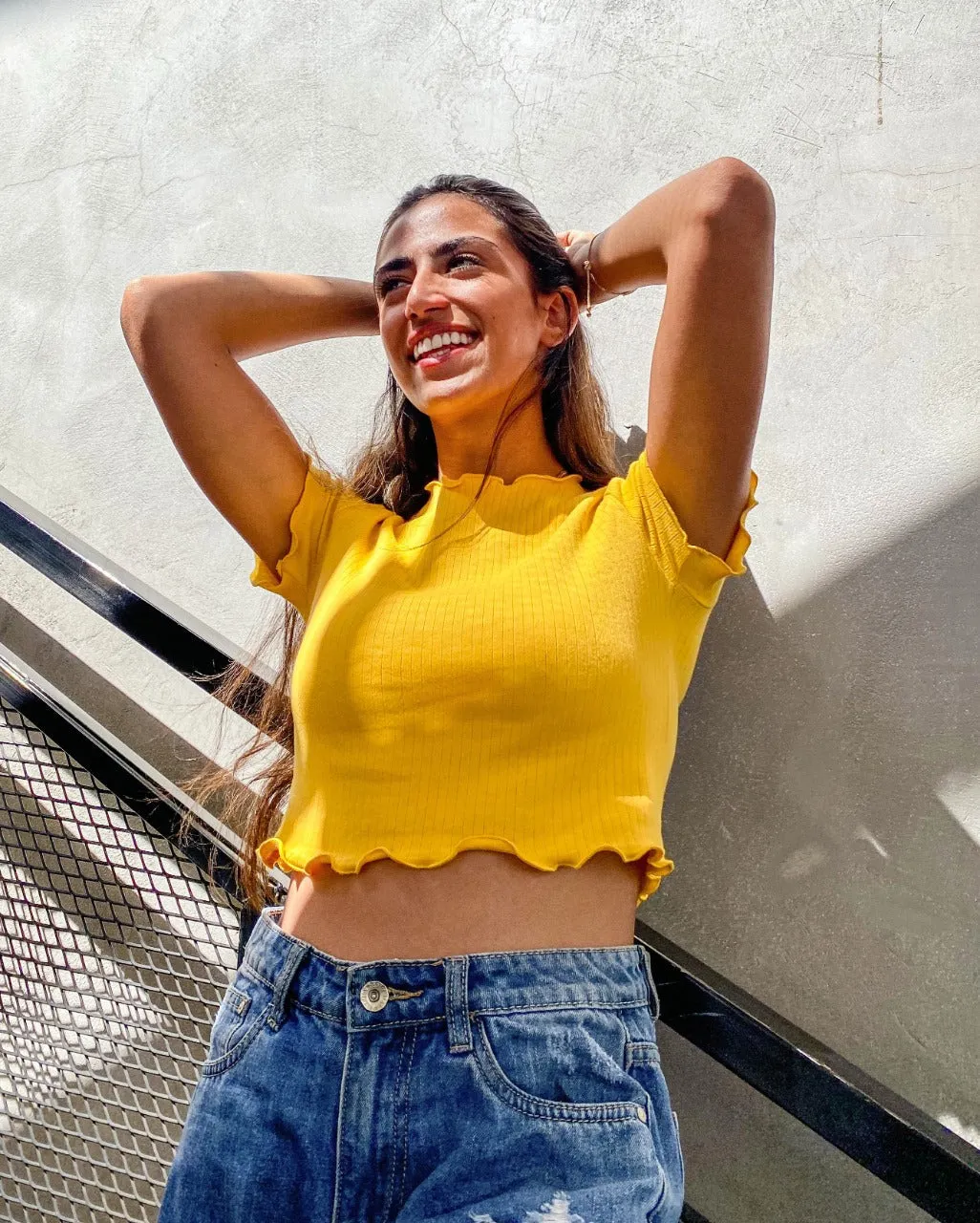 Everyday Crop Top Yellow